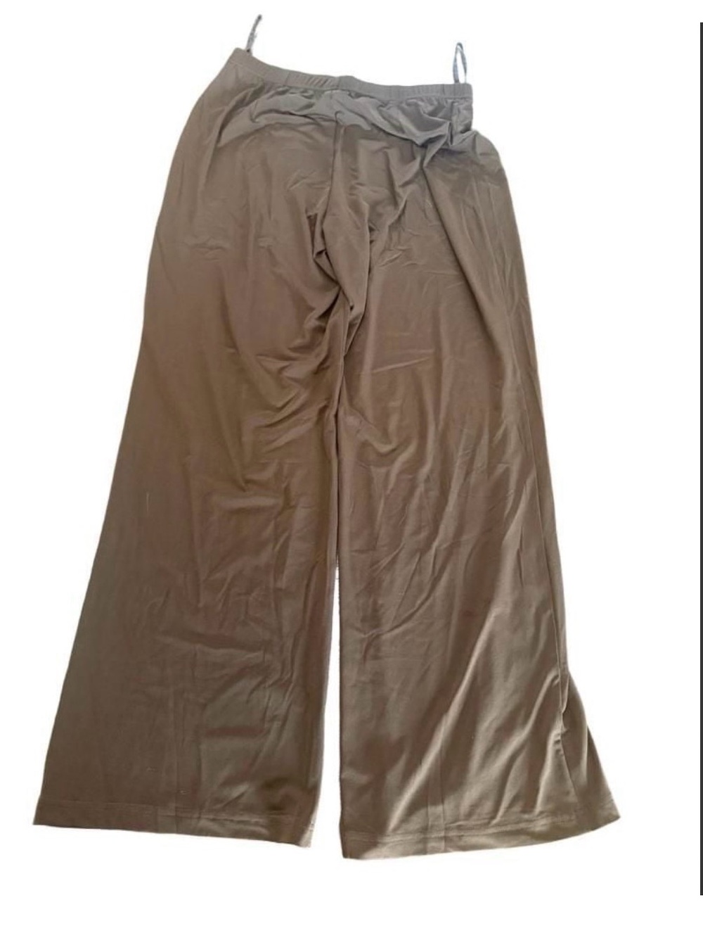 The Look Randolph Duke Women’s M Brown Stretch Pull-On Wide Leg Pants